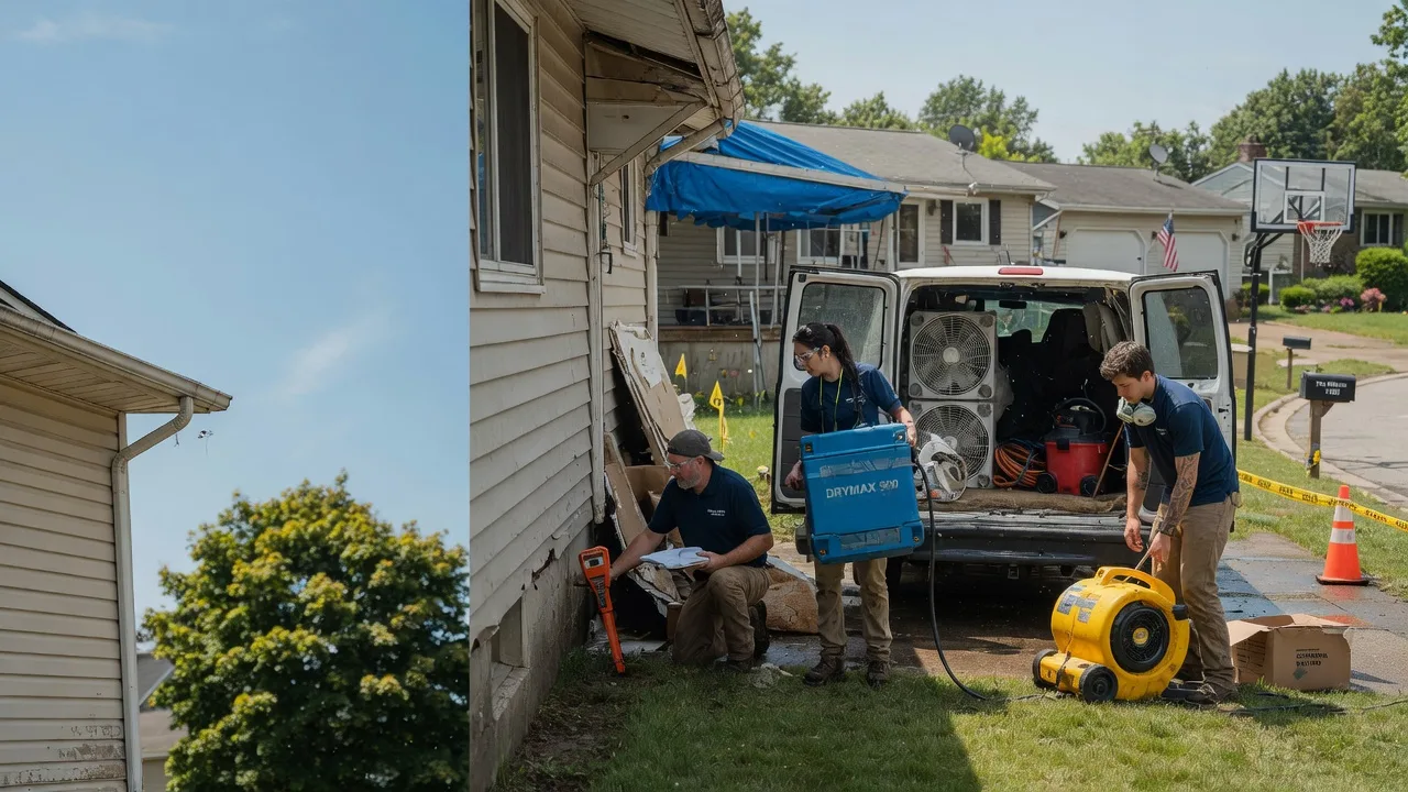 Ceiling Leak Cleanup in Port Washington, OH near me
